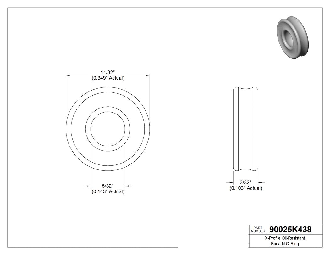 Technical drawing - 90025K438